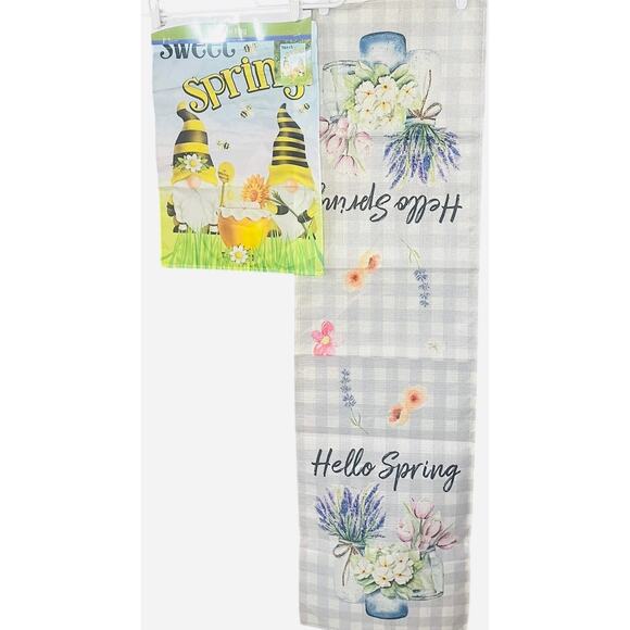 Spring Bundle-Garden Flag and Table Runner - Picture 2 of 7